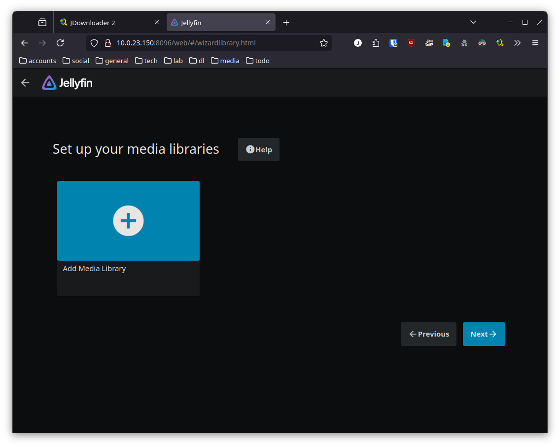 Jellyfin Media Directory Setup